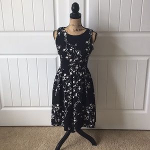 B&W vined ‘Taylor’ Dress